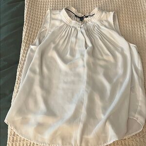 Banana Republic Ivory Sleeveless Blouse